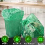 Tall Kitchen Biodegradable Trash Bags 13 Gallon (120 Bags) Eco-friendly Medium Green Garbage Bag 55 Liter Landfill-Friendly Can Liners Portable Camping Toilet Bags Made With epi (120 count) - Image 8