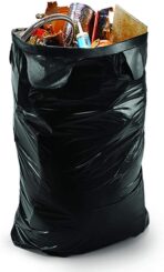 Contractor Trash Bags - 45 Gallon, 18 Bags, Wing Tie Closure, 3 MIL Thick, Gusseted Bottom, Black - Heavy Duty Industrial Strength Garbage Bags - Image 4