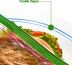 TYPLASTICS Sandwich and Snack Bags, Storage Bags for Food On the Go, Double Zipper for Freshness, Easy Open Design, Reclosable, 360 Count - Image 3