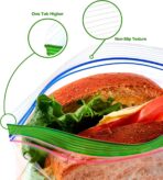 TYPLASTICS Sandwich and Snack Bags, Storage Bags for Food On the Go, Double Zipper for Freshness, Easy Open Design, Reclosable, 360 Count - Image 4
