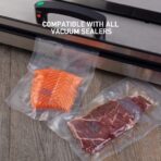 Wevac 8” x 12” 200 Count Food Vacuum Sealer Bags Keeper, PreCut Quart, Ideal for Food Saver, BPA Free, Commercial Grade, Great for storage, meal prep and Sous Vide - Image 6