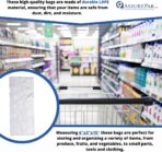 ASSUREPAK Clear (Natural Color) LDPE Poly Vented Bags (With Venting Holes) - 6"x3"x15" - 1000 Bags - 0.80 mil - Clear - LDVENT6315WF - AssurePak - Image 6