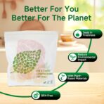 Compostable Gallon Size Food Storage Bags Freezer and Leak Proof, (25 Eco Zip) Seal well for Fruit,Food and Vegetable Plant-Based BPA-free (25) - Image 6