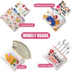 20 Pack Sublimation Blanks Canvas Tote Bags, Reusable Grocery Bags Heat Transfer Widen Tote Bags Cosmetic Makeup Bags Shopping Bag W/Customized Color for DIY, Advertising, Christmas Craft Gifts - Image 8