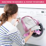 20 Pack Sublimation Blanks Canvas Tote Bags, Reusable Grocery Bags Heat Transfer Widen Tote Bags Cosmetic Makeup Bags Shopping Bag W/Customized Color for DIY, Advertising, Christmas Craft Gifts - Image 9