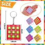 24PCS Tic Tac Toe Game Birthday Party Favors Goodie Bags Easter Basket Stuffers for Kids 4-8 8-12 Classroom Treasure Chest Carnival Prize Box Toys Bulk Keychain Pinata Filler Return Gifts for Girl Boy - Image 10