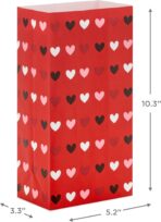 Hallmark Valentine's Day Paper Treat Sacks (30 Bags: Happy Valentine's Day, Hearts) for Classroom Parties, Valentines, Kids, Coworkers - Image 4