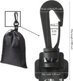 PALTERWEAR Drawstring Bag - Cinch and Ditty Pouch with Clip for Travel, Wardrobe, Outdoors - Set of 5 (Black, 6 x 8 inch) - Image 4