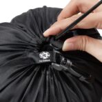 PALTERWEAR Drawstring Bag - Cinch and Ditty Pouch with Clip for Travel, Wardrobe, Outdoors - Set of 5 (Black, 6 x 8 inch) - Image 6