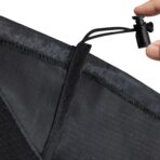 PALTERWEAR Drawstring Bag - Cinch and Ditty Pouch with Clip for Travel, Wardrobe, Outdoors - Set of 5 (Black, 6 x 8 inch) - Image 8