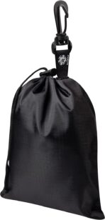 PALTERWEAR Drawstring Bag - Cinch and Ditty Pouch with Clip for Travel, Wardrobe, Outdoors - Set of 5 (Black, 6 x 8 inch) - Image 9