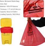 Biohazard Waste Bags - Disposable Safety Bag, Autoclavable, Puncture Resistant, 20 Gal Capacity, 1.77 mil, 45 mircon, 24"x 31" (30 PCS) - Image 4