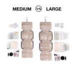 BAGSMART Large Toiletry Bag Travel Bag with Hanging Hook, Water-resistant Makeup Cosmetic Bag Travel Organizer for Accessories, Shampoo, Full Sized Container, Toiletries - Image 3