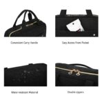BAGSMART Large Toiletry Bag Travel Bag with Hanging Hook, Water-resistant Makeup Cosmetic Bag Travel Organizer for Accessories, Shampoo, Full Sized Container, Toiletries - Image 7
