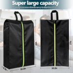 Shoe Bags for Travel - Set of 3 Pack Large Capacity Oxford Fabric Shoe Bags, Multi-Functional Dust-Proof and Waterproof Men & Women Travel Shoe Bag(Black) - Image 3