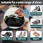 Shoe Bags for Travel - Set of 3 Pack Large Capacity Oxford Fabric Shoe Bags, Multi-Functional Dust-Proof and Waterproof Men & Women Travel Shoe Bag(Black) - Image 5