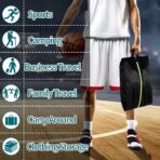 Shoe Bags for Travel - Set of 3 Pack Large Capacity Oxford Fabric Shoe Bags, Multi-Functional Dust-Proof and Waterproof Men & Women Travel Shoe Bag(Black) - Image 6