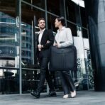 Premium Suit Garment Bag Carry On - Hangs 4 Suits - Travel & Business with Shoulder Strap and Laptop Compartment - Image 4