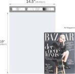 Fuxury Large Poly Mailers 14.5x19'' 100Pcs, Shipping Bags for Clothing, Strong Adhesive Sealing Mailing Envelopes, Waterproof Heavy Duty Postal Mailer Poly Bags for Small Business - Image 3