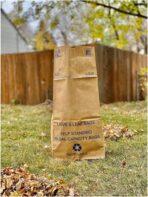 30 Gallon Lawn & Leaf 2-Ply Heavy-Duty Yard Waste Compost Refuse Paper Bags, Eco-Friendly, Tear Resistant, Self Standing, Biodegredable, Made in USA, 10 Count - Image 3