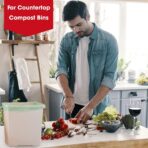 Compost Bags, Compostable Trash Bags 2.6 Gallon Compostable Bags 100 Count Small Compost Bags for Countertop bin Extra Thick 0.71 Mil. ASTM D6400 Certified By BPI and TÜV AUSTRIA - Image 6