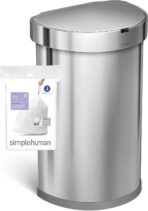 simplehuman Code J 100 Count, Dispenser Pack Custom Fit Liners, Drawstring Trash Bags, 30-45 Liter / 8-12 Gallon, White - Image 6