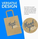 Reli. 110 Pack | 10"x5"x13" | Paper Thank You Bags w/Handles | Brown Paper Bags, Printed | Small Thank You Giftbag for Guests | Gifts, Wedding, Merchandise, Small Business - Image 4