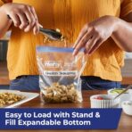 Hefty Press to Close Plastic Freezer Bags, Quart Size, 25 Count - Image 7