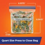 Hefty Press to Close Plastic Freezer Bags, Quart Size, 25 Count - Image 8