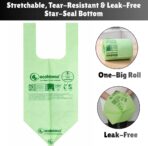 2.6 Gallon 100% Compostable Bags Handle Tie (110 Bags) Small Disposable Compost Trash Bags Food Scrap Garbage Bags US BPI Certified TUV OK Compost Home Certified Meeting ASTM D6400 (110 ct.) - Image 6