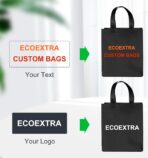 Custom Bags 100 pcs, Non-woven Tote Bags with Text, Pictures, Reusable Tote Bag in Full Color Printing, Perfect for Grocery Shopping, Gift Wrapping & Business Promotion - Image 7