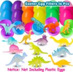 48Pcs Glow in Dark Mini Dinosaur Figures Kids Easter Egg Fillers Basket School Birthday Party Favors Supplies Dino Cupcake Toppers Pinata Goodie Bags Stuffers Classroom Prizes Carnival Bulk Toy Gift - Image 5