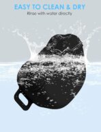 Dog Treat Pouch with Training Clicker, Upgrade Stronger Magnetic Closure to Avoid Spilling, 1.67 Cup Silicone Treat Bag Fanny Pack with Waist Belt for Pet Training Walking (Black) - Image 6