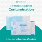 200 Pcs Self Sealing Sterilization Pouches 2.25” x 4” by Vastmed | Dual Indicators Autoclave Sterilizer Bags for Dental Medical Instruments Clean Tools - Image 8