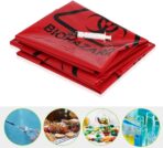 5 Pack Biohazard Bags Heavy Duty Thick Autoclavable Infectious Waste Bag Red Polypropylene Puncture Resistant 20 Gallon Biohazard Safety Bags Disposable Laboratory Sample Specimen Bag - Image 5