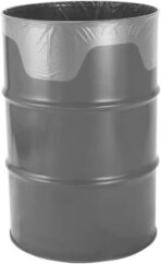 55 Gallon Clear Flap Tie Drum Liner, Heavy-Duty 1.7 Mil Thick Trash Bags, 40 Count (CAN NOT SHIP TO WA, NJ STATE) - Image 4