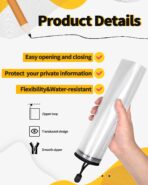 SUNEE Multisize Mesh Zipper Pouches (Black, 21 Packs), Water-Resistant Zip Bag for School Office Supplies, Puzzles & Games Organizing Storage - Image 4