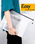 SUNEE Multisize Mesh Zipper Pouches (Black, 21 Packs), Water-Resistant Zip Bag for School Office Supplies, Puzzles & Games Organizing Storage - Image 8