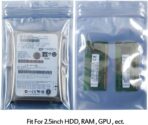 100 Pcs Antistatic Bag (10x15cm/ 4 X 6 inches) Resealable for 2.5 Inch SSD HDD and Electronic Device Anti Static Bag New - Image 4