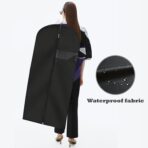 Garment Bags for Hanging Clothes, 45'' Suit Bag Cover for Storage and Travel, Dress Bags for Gowns Long (Black) - Image 7