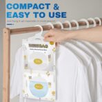 Vacplus Moisture Absorbers Packets, Fragrance Free 5 Pack, Humidity Packs, Dessicant Packets, Hanging Closet Dehumidifier Bags, Odor Eliminator for Bathroom 9.8OZ - Image 5