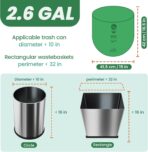 RAYTID Compostable trash Bags 2.6 Gallon Compost Bags for Kitchen Countertop Bin 1.3,2,3, Gallon, 120 Count,Small Kitchen Food Scrap Waste Bags,ASTM D6400, US BPI & Europe OK Compost Home Certified - Image 4