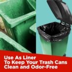 Toughbag 40-45 Gallon Trash Bags Heavy Duty (100 Count) - 39, 40, 42, 44 Gallon Trash Bags for Contractors, Commercial, Home, Kitchen - Made in USA - Image 6