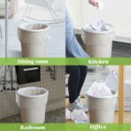 Teivio Small Trash Bags 4 Gallon 200 Counts Garbage Bags, Bathroom Trash Can Bin Liners, Small Plastic Bags for home office kitchen, fit 12-15 Liter, 3,3.5,4.5 Gal, Clear - Image 6