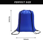 CAIHONG 100 Pcs Drawstring Backpack Bulk Drawstring Bags Cinch Sack for Gym, Yoga, Shopping, Sports, Hiking or Gifts for Women and Men, Royalblue - Image 3