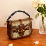 Semetall 2Pcs PU Leather Handbag Handles, Braided Replacement Purse Straps With Gold Spring Buckle for DIY Making, Black and Brown, 11.8" - Image 9