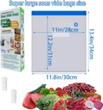 Super Large Sous Vide Bags15pcs kit,BPA Free Reusable Vacuum Sealer Bags and 2pcs Sealing Clips for Food Storage and Sous Vide Cooking(11.8x13.4in/30x34cm) - Image 8