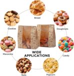 24PCS Paper Bread Bags for Homemade Bread and Sourdough, Clear Window Bakery Bags for Storage and Gifting, 50% Thicker Kraft Material, Includes Sealing Stickers - Image 7