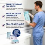Arrigo Self-Sealing Sterilization Pouches 3.5" x 6.5" – 200 Count – Autoclave Bags with Internal & Dual (Int/Ext) Indicators – Latex-Free, Medical-Grade for Dental, Health & Beauty - Image 5
