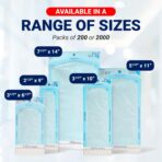 Arrigo Self-Sealing Sterilization Pouches 3.5" x 6.5" – 200 Count – Autoclave Bags with Internal & Dual (Int/Ext) Indicators – Latex-Free, Medical-Grade for Dental, Health & Beauty - Image 8